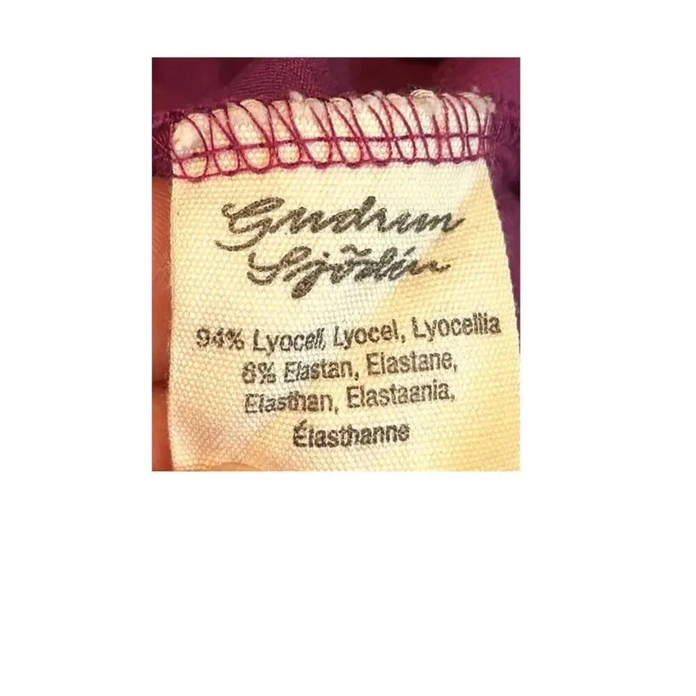 Gudrun Sjoden Tank Dress Pytte Sleeveless Lyocell Stretch Purple Polka Dot Sz M - Picture 11 of 12